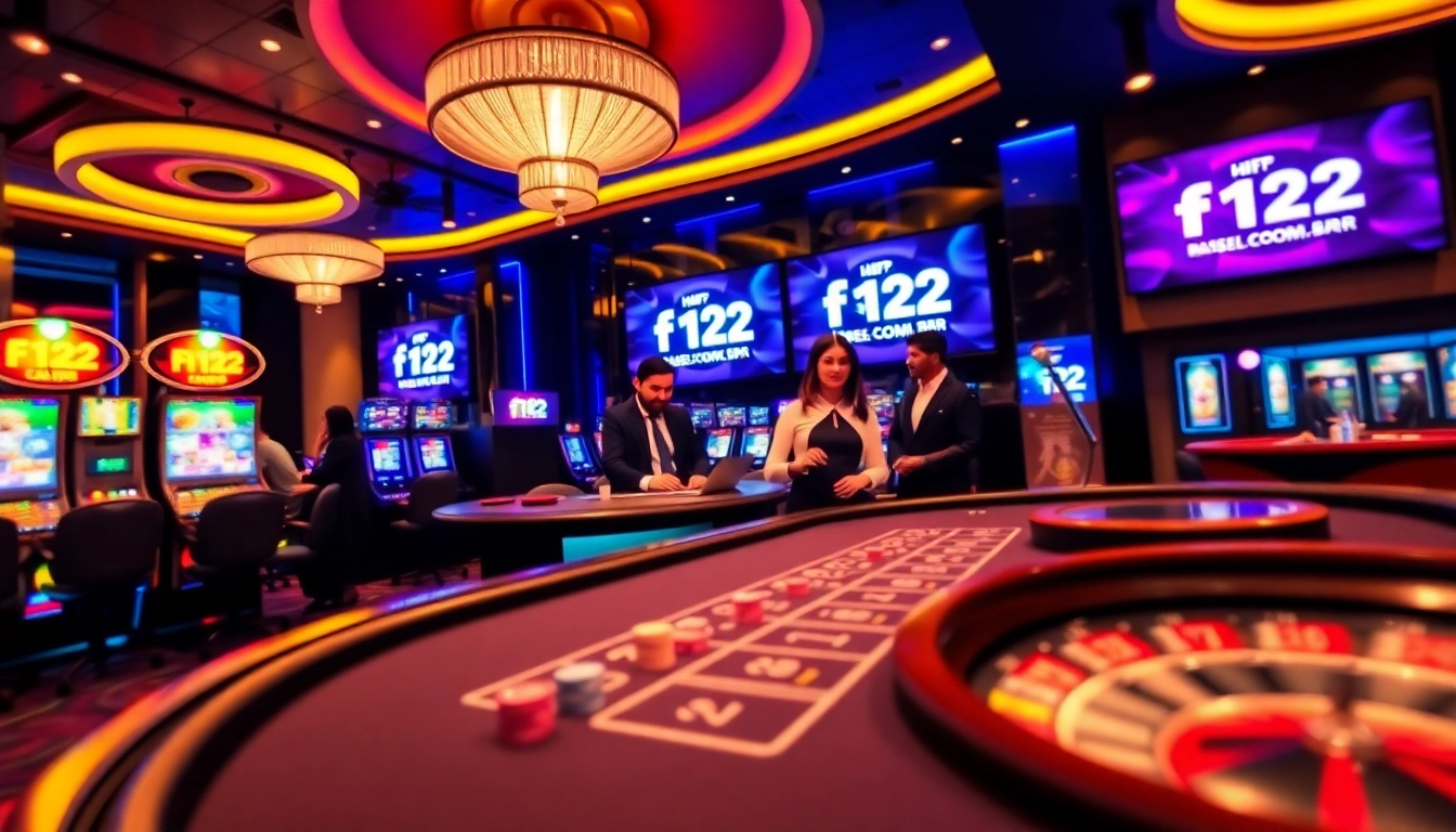 Experience high-stakes gaming at https://f122.com.br/ with vibrant casino tables and engaging slot machines.