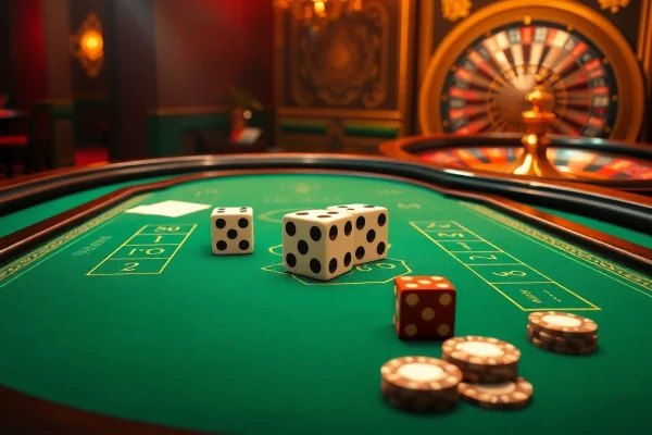 Tài Xỉu MD5 interactive online gaming interface showcasing a vibrant casino experience.