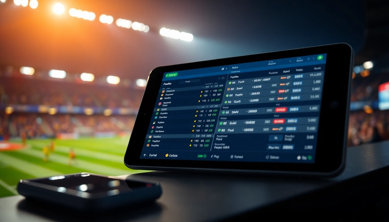 Pari sur le meilleur site de paris sportifs avec des cotes dynamiques sur un appareil numérique.