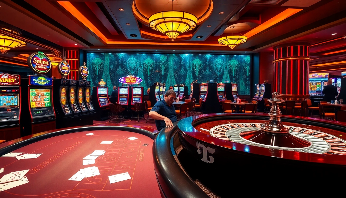 Join the excitement at Trang Chủ C168 with vibrant casino games, poker tables, and slot machines.
