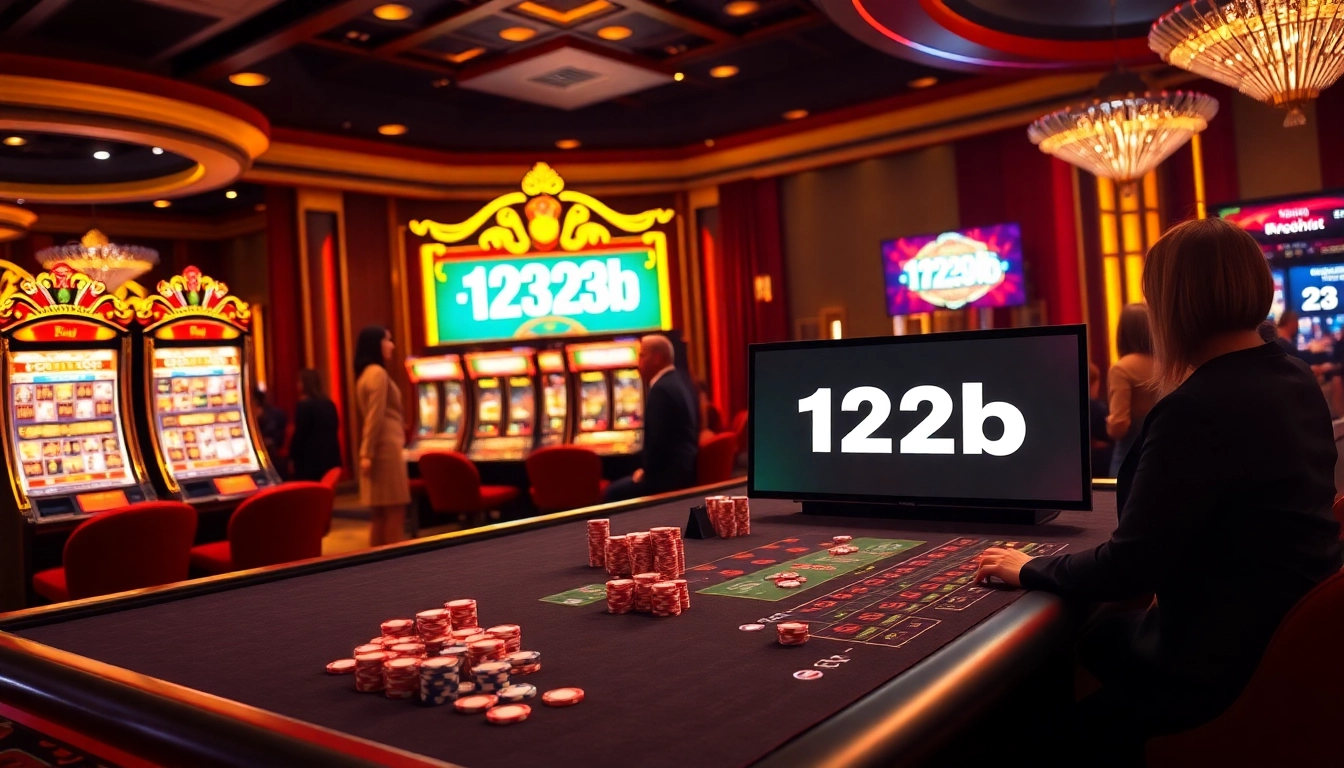 Exciting casino gameplay at 123b with colorful chips and a spinning roulette wheel.