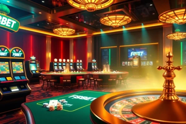 Experience the thrill of F8BET with vibrant casino visuals and exciting gaming options.