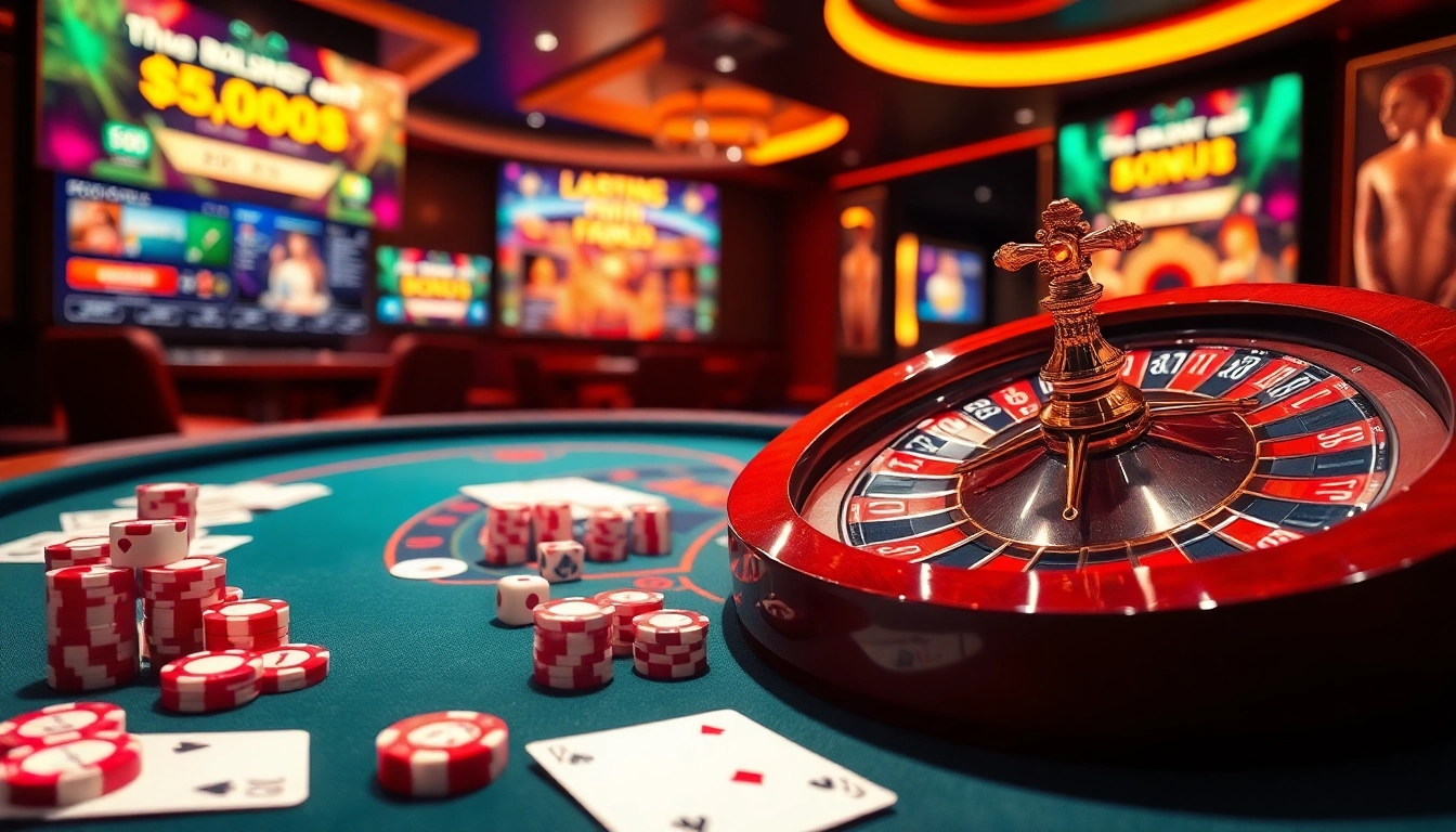 Découvrez l'excitation du meilleur casino en ligne 2029 avec des roues de roulette vibrantes et des tables de casino élégantes.