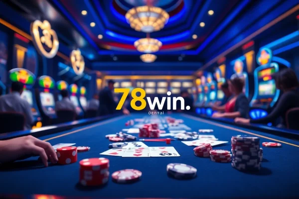 Players enjoying gaming excitement at 78win.dental with professional casino elements.