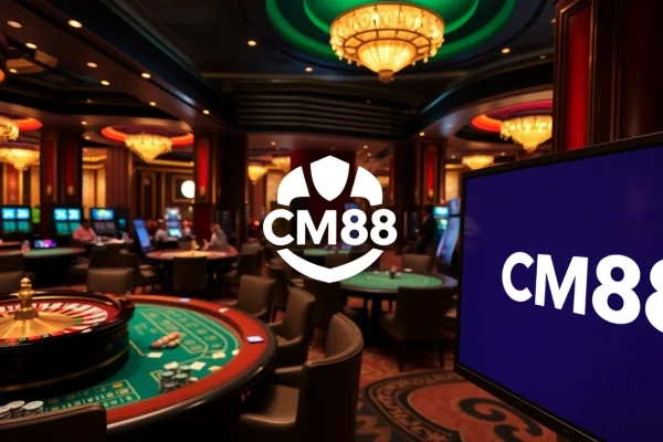 CM88 online casino experience showcasing luxurious gaming tables and vibrant atmosphere.