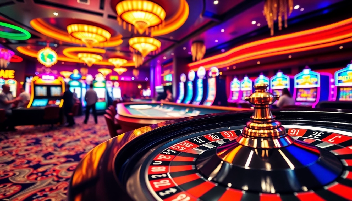 Profiter des jeux de casino en ligne avec une ambiance vibrante et énergique.
