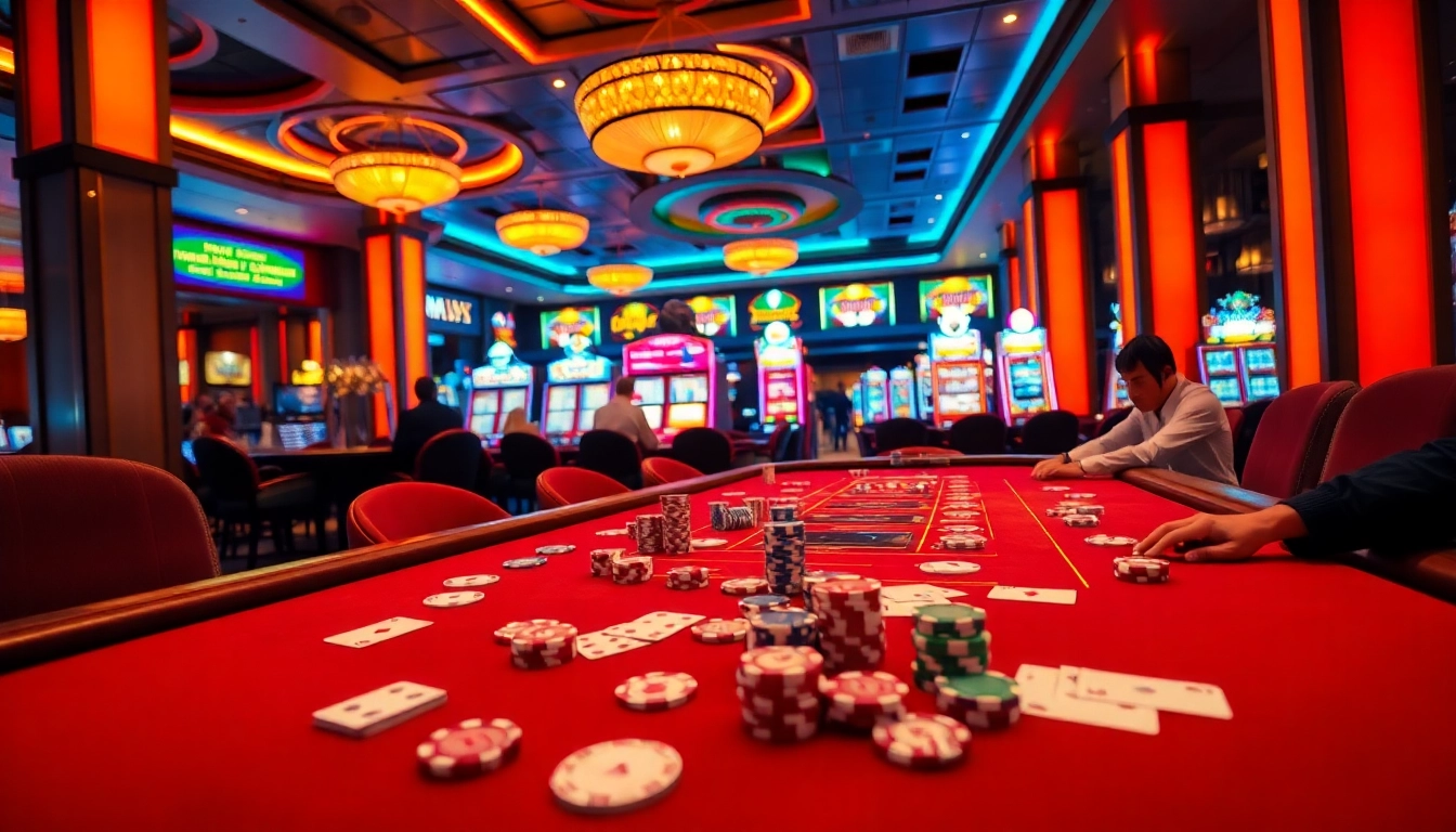 Experience the excitement of baccarat at trang chủ KBBET with vibrant casino visuals.