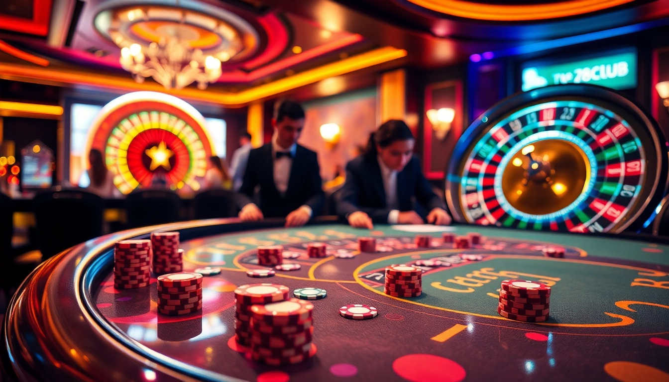 Experience thrilling gameplay at 789club with vibrant casino tables and exciting poker action.